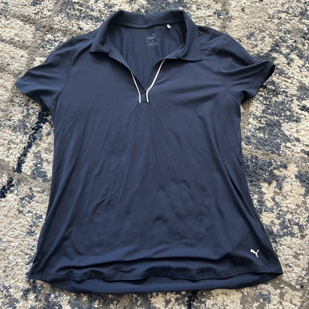 Puma Navy Blue Golf Polo Shirt